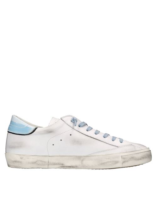 Sneakers in pelle PHILIPPE MODEL | PRLU VEN1BIANCO-AZZURRO-ARANCIO